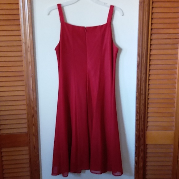 Glittery Red party dress organza USA Medium - Picture 5 of 8